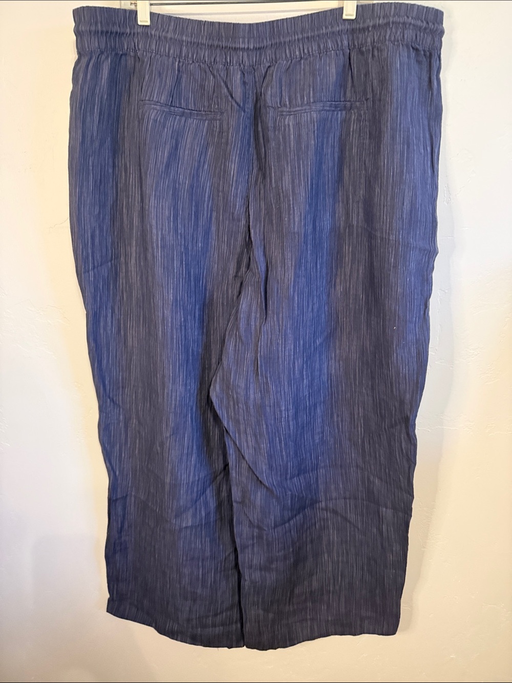 Athleta Navy Wide-Leg Drawstring Pants - Picture 7 of 7